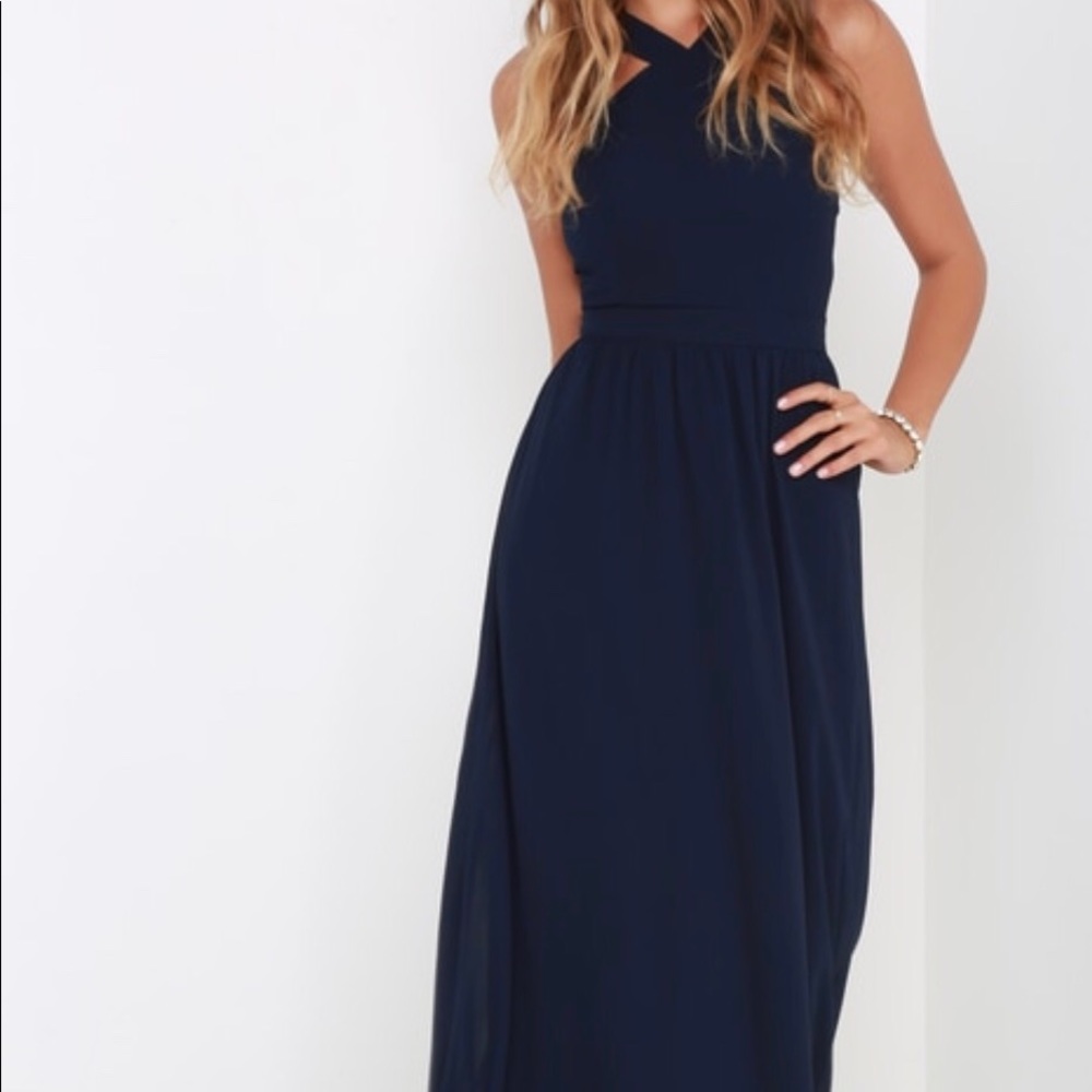 Navy prom dress